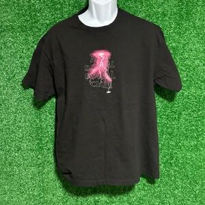 Anti Social Social Club Black and Pink Short Sleeve Tee